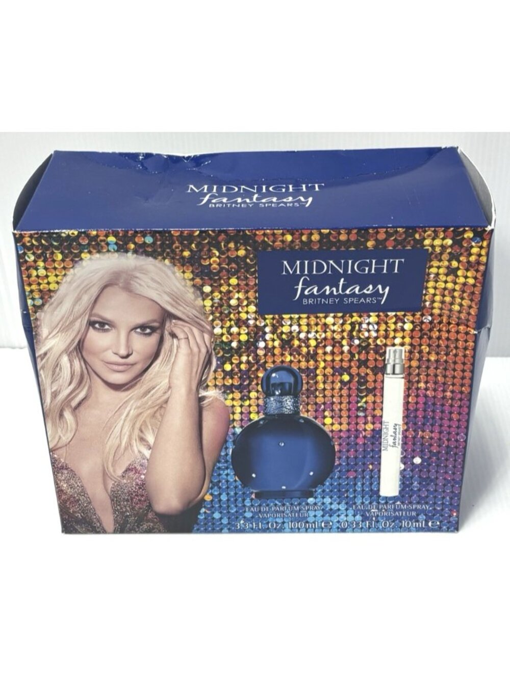 Britney Spears Midnight Fantasy 2-Piece Gift Set - 100ml EDP & 10ml Spray - NEW